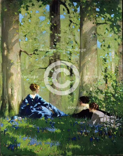 Spring in the Birch Wood. Creator: George Henry.