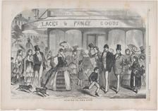 Spring in the City (Harper's Weekly, Vol. II), April 17, 1858. Creator: Unknown