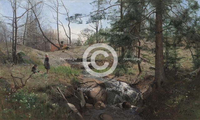 Spring in the Country, 1888. Creator: Sven Alfred Thorne.