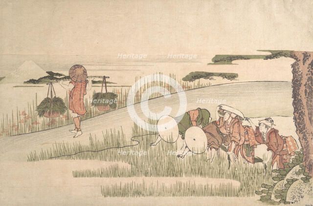 Spring in the Rice Fields, ca. 1800., ca. 1800. Creator: Hokusai.