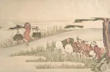 Spring in the Rice Fields, ca. 1800., ca. 1800. Creator: Hokusai