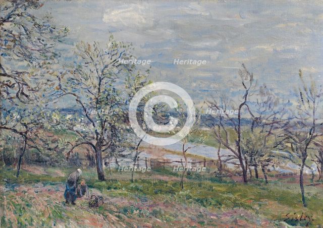 Spring in Veneux-Nadon, 1882. Creator: Sisley, Alfred (1839-1899).