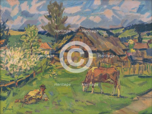 Spring in Zdiar, around 1936. Creator: Gustav Mally.