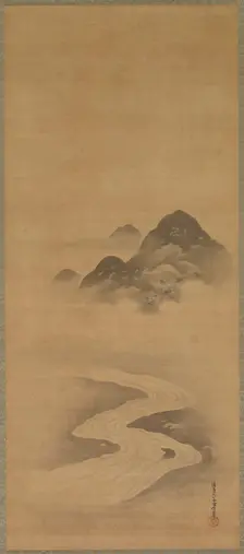 Spring Landscape, 17th century. Creator: Yukinobu Kiyohara (Japanese, 1643-1682)