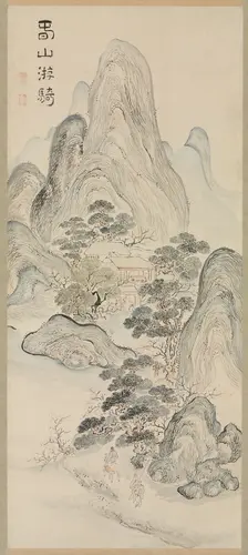 Spring Landscape, 1700s. Creator: Ike Taiga (Japanese, 1723-1776)
