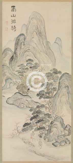 Spring Landscape, 1700s. Creator: Ike Taiga (Japanese, 1723-1776).
