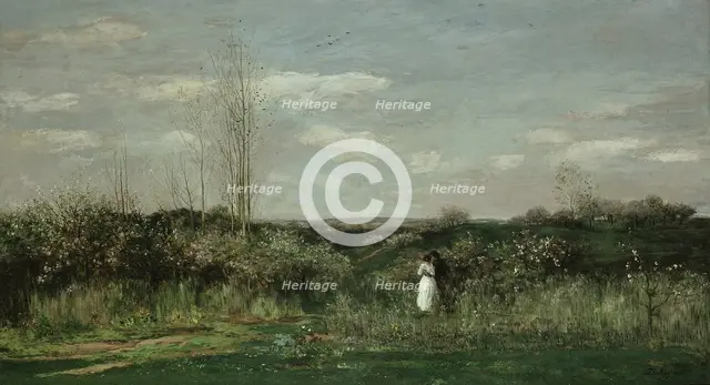 Spring Landscape, 1862. Artist: Daubigny, Charles-François (1817-1878)
