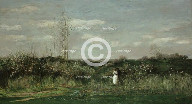 Spring Landscape, 1862. Artist: Daubigny, Charles-François (1817-1878)