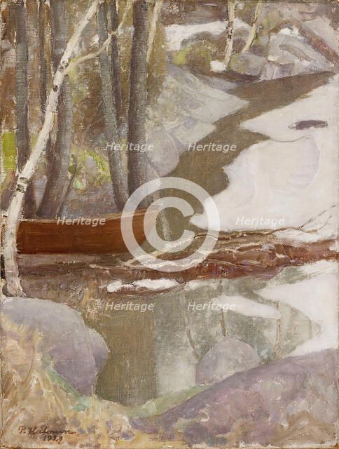 Spring Landscape , 1929. Creator: Halonen, Pekka (1865-1933).