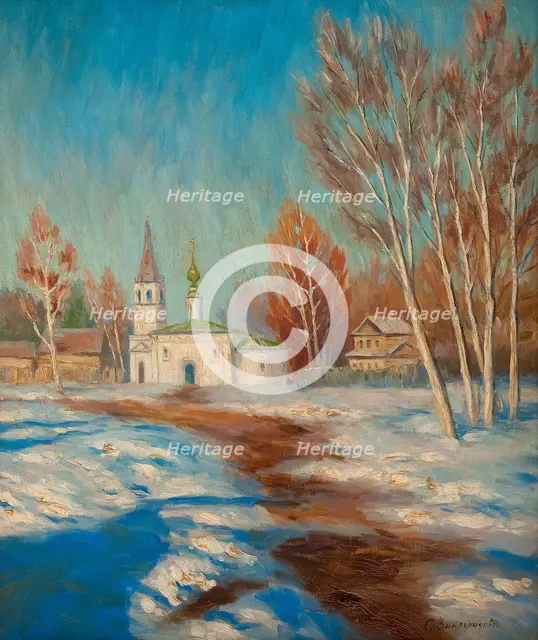 Spring Landscape. Artist: Vinogradov, Sergei Arsenyevich (1869-1938)