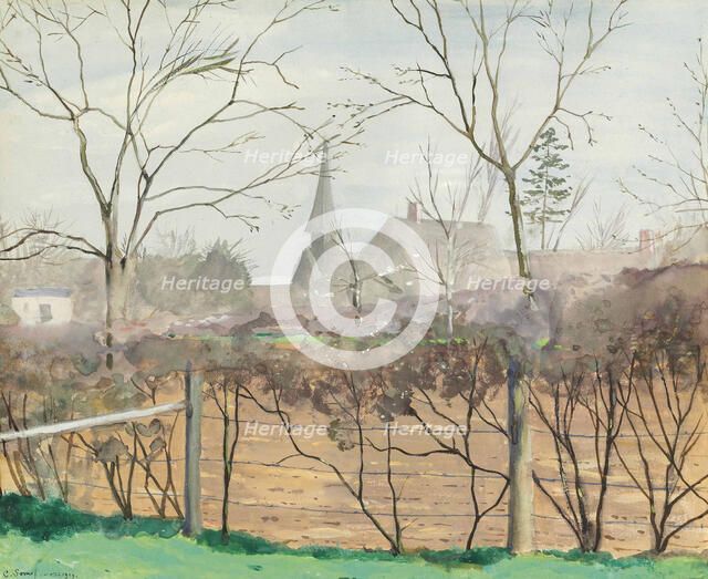 Spring landscape at Grandvilliers, 1929.