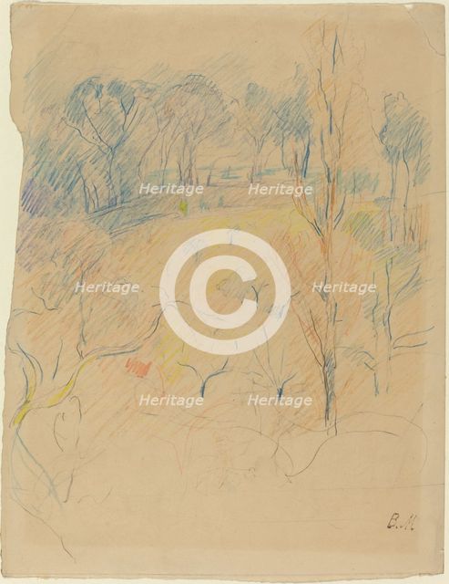 Spring Landscape, c. 1890/1891. Creator: Berthe Morisot.