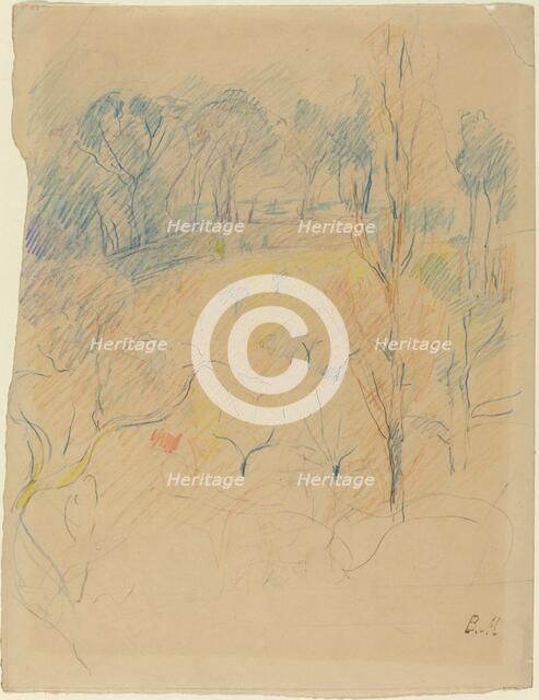 Spring Landscape, c. 1890/1891. Creator: Berthe Morisot.