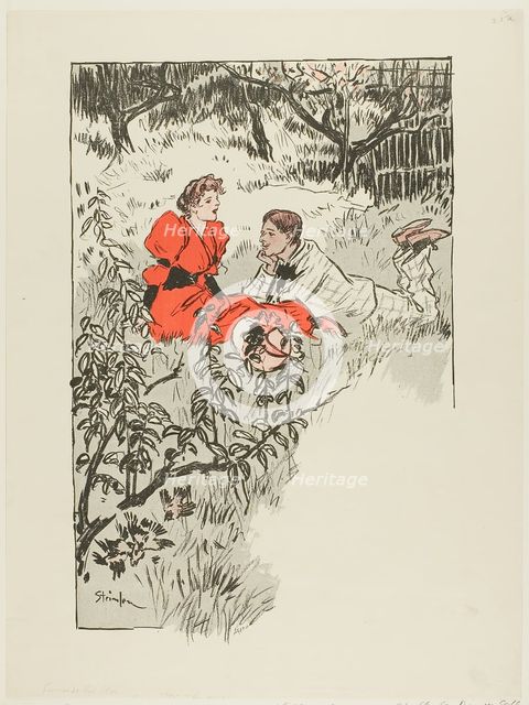 Spring, published April 16, 1893. Creator: Theophile Alexandre Steinlen.