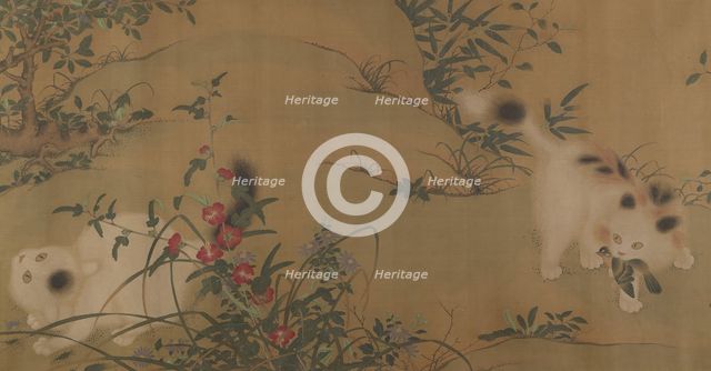 Spring Play in a Tang Garden, 18th century. Creator: Unknown.