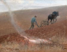 Spring Ploughing, 1884. Creator: Kreuger, Nils (1858-1930)