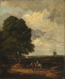 Spring Plowing near East Burgholt, 19th century. Creator: Unknown