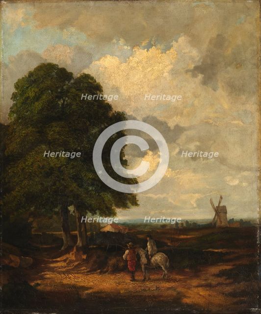 Spring Plowing near East Burgholt, 19th century. Creator: Unknown.