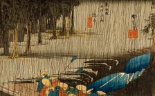 Spring Rain at Tsuchiyama, between circa 1833 and circa 1834. Creator: Ando Hiroshige