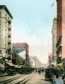 Spring Street, Los Angeles, California, USA, c1900s