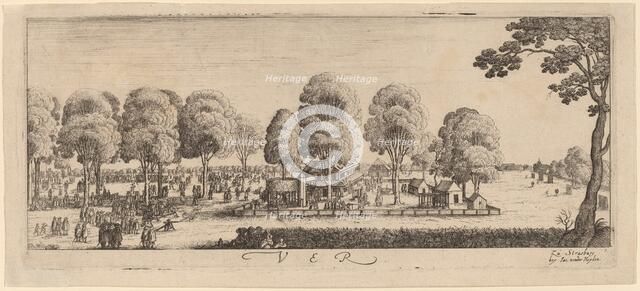 Spring: The Shooting Range, c. 1628/1629. Creator: Wenceslaus Hollar.