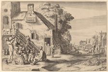 Spring (Village Fair before an Inn), 1617. Creator: Jan van de Velde II