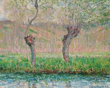 Spring, willows, 1885. Creator: Monet, Claude (1840-1926)