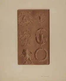 Springerle for Christmas Cookies, 1935/1942. Creator: Fritz Boehmer