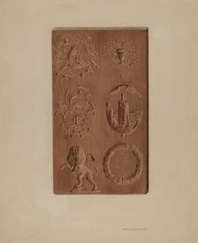 Springerle for Christmas Cookies, 1935/1942. Creator: Fritz Boehmer