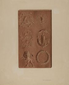 Springerle for Christmas Cookies, 1935/1942. Creator: Fritz Boehmer