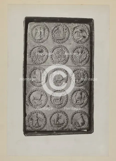 Springerle Mold, c. 1937. Creator: Charles Von Urban.