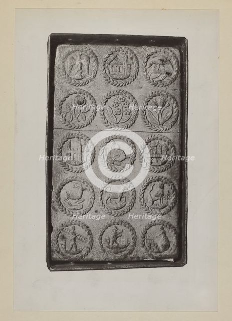 Springerle Mold, c. 1937. Creator: Charles Von Urban.