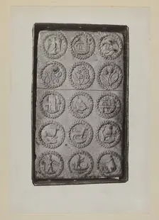 Springerle Mold, c. 1937. Creator: Charles Von Urban