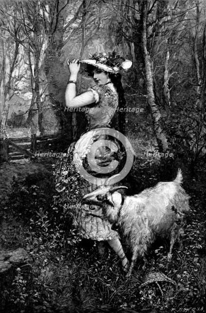"Springtime" - after M. Bernard, 1890.  Creator: Unknown.