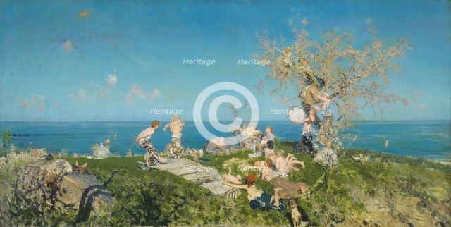 Springtime and Love, 1878. Creator: Francesco Paolo Michetti.