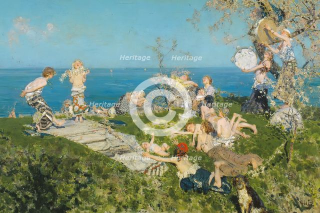 Springtime and Love, 1878. Creator: Francesco Paolo Michetti.