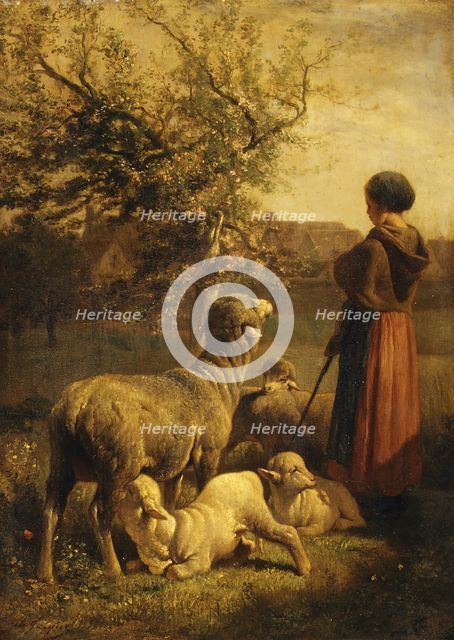 Springtime. Creator: Charles Emile Jacque.