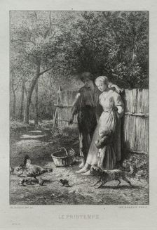 Springtime. Creator: Charles-Émile Jacque (French, 1813-1894)