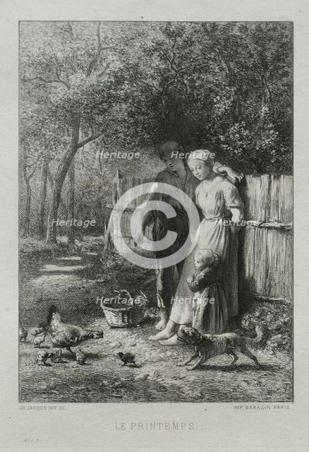 Springtime. Creator: Charles-Émile Jacque (French, 1813-1894).