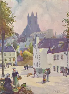 Springtime in Brittany (Quimperlé) 1911, (1913). Artist: Joseph Ratcliffe Skelton