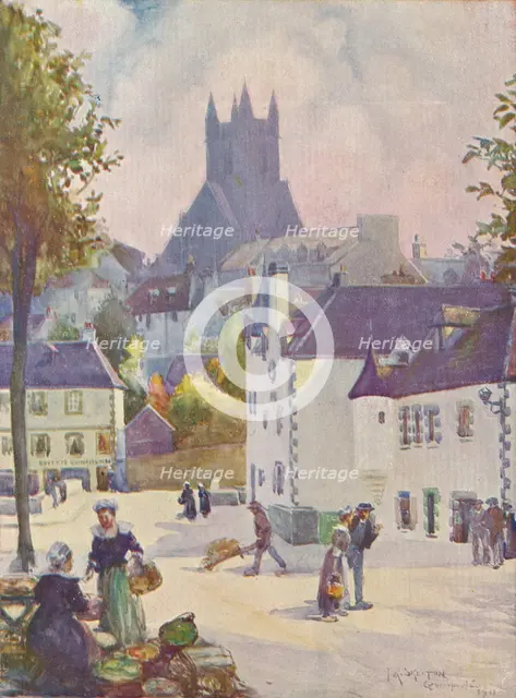 'Springtime in Brittany (Quimperlé)', 1911, (1913). Artist: Joseph Ratcliffe Skelton.