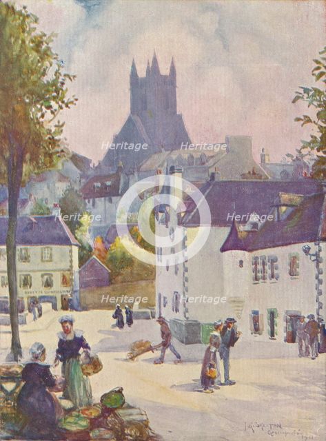 'Springtime in Brittany (Quimperlé)', 1911, (1913). Artist: Joseph Ratcliffe Skelton.