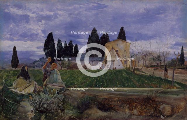 Springtime in Spain, near Gordella, c1869. Creator: John William Inchbold.