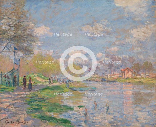 Springtime on the Ile de La Grande Jatte, 1878. Creator: Claude Monet.