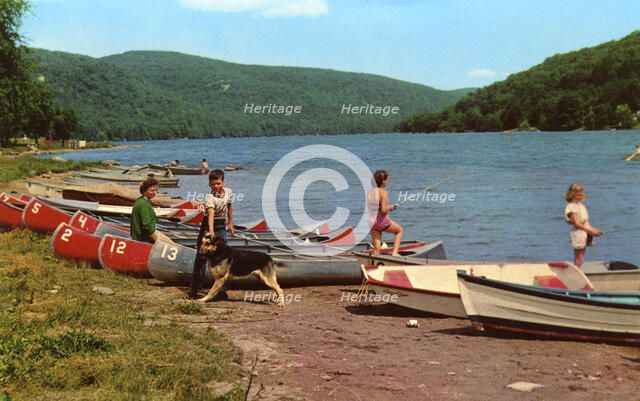 Squantz Pond, Fairfield, Connecticut, USA, 1954. Artist: Unknown