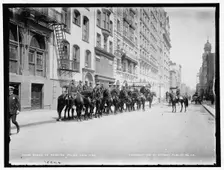 Squad of mounted police, New York, c1905. Creator: Unknown