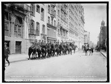 Squad of mounted police, New York, c1905. Creator: Unknown