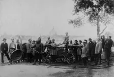 Squad of the Irkutsk Voluntary Fire Society, 1894. Creator: R Prorokov