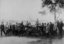 Squad of the Irkutsk Voluntary Fire Society, 1894. Creator: R Prorokov