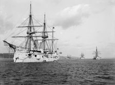 Squadron of Evolution, 1889 : U.S.S. Chicago, U.S.S. Yorktown, U.S.S. Boston, U.S.S. Atlanta, 1889. Creator: Unknown